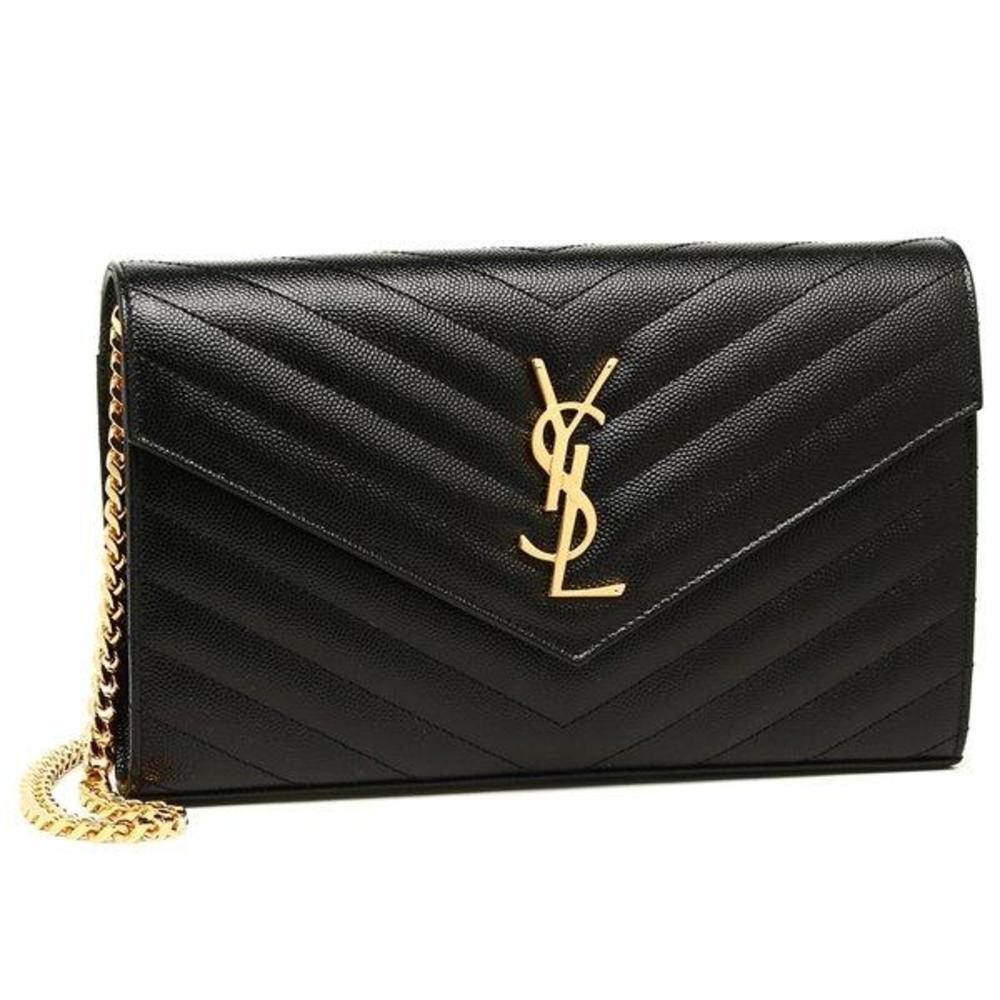 Saint Laurent Shoulder Bag Monogram Chain Wallet